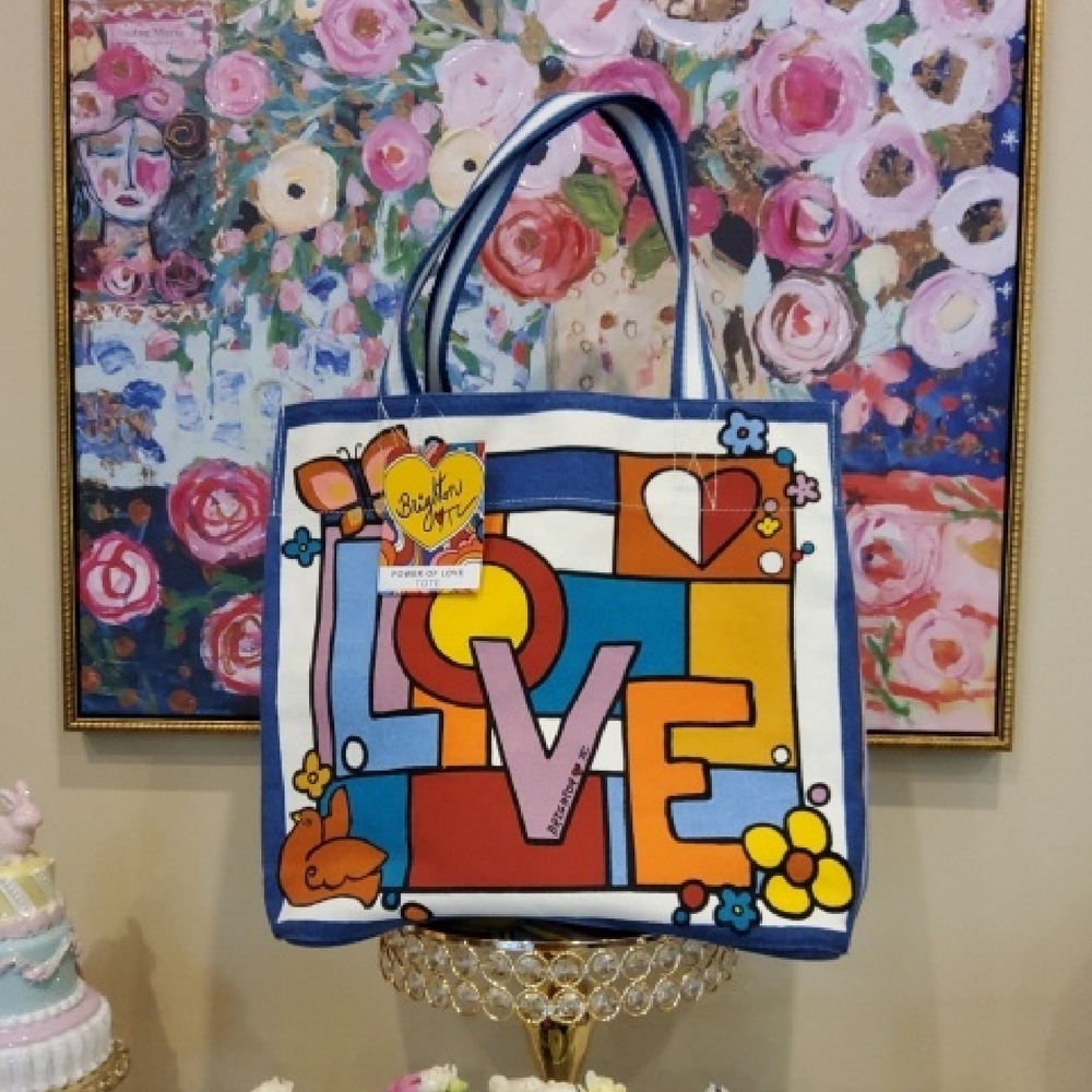 Brighton Power of Love Canvas Tote NWT